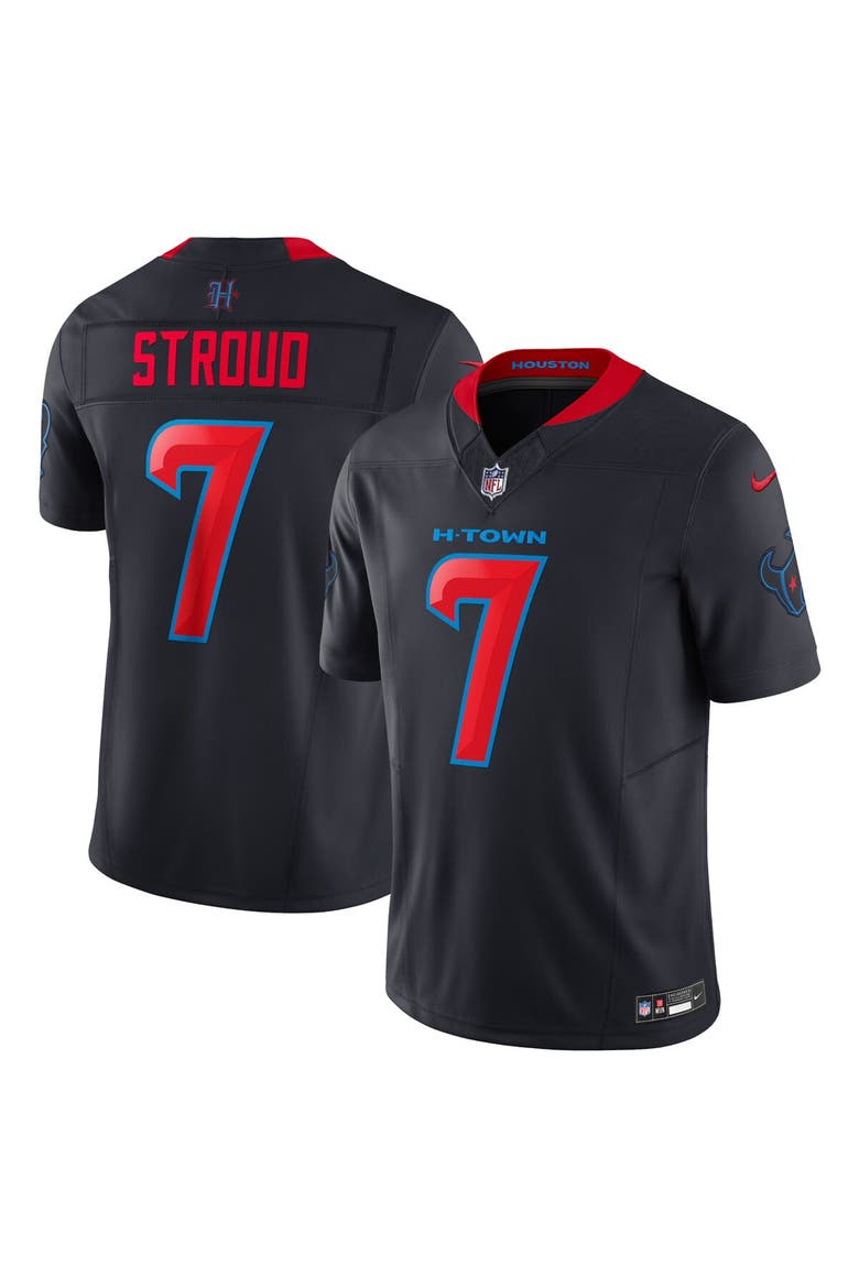 Men's Nike C.J. Stroud Navy Houston Texans 2nd Alternate Vapor F.U.S.E. Limited Jersey, Main, color, Navy