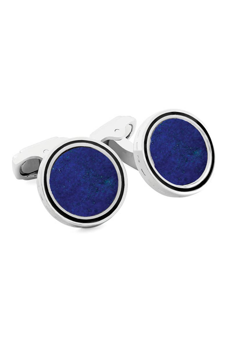 White Bronze Cuff Links, Main, color, SILVER