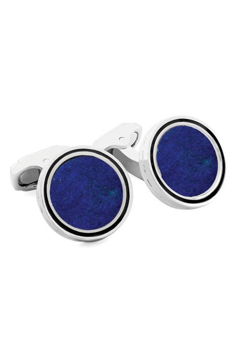 White Bronze Cuff Links