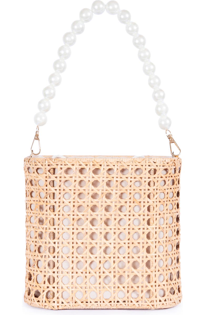 Jelavu Amalfi Wood Bead Handle Cane Satchel Bag, Alternate, color,