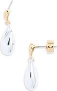 Nordstrom Mixed Metal Teardrop Drop Earrings