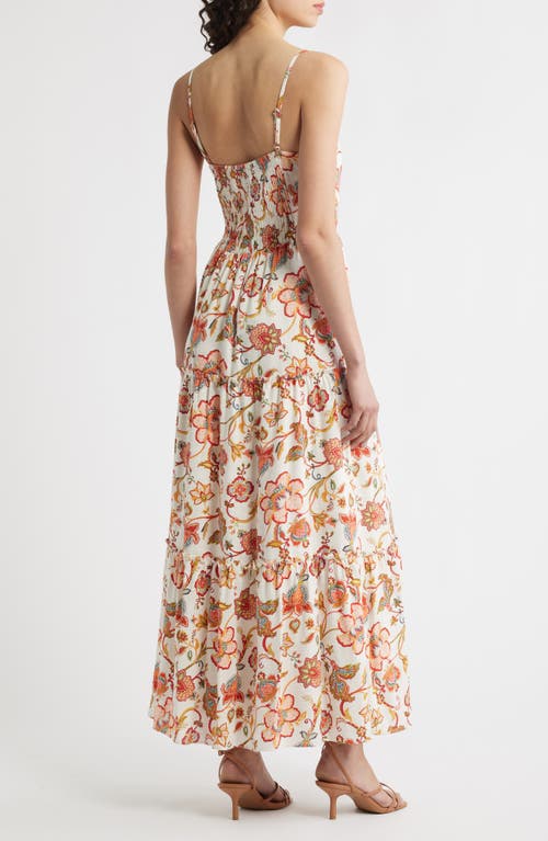 Halogen ® Floral Smocked Maxi Sundress In Multi