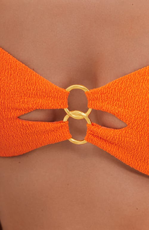 Vix Swimwear Firenze Jolie Bandeau Bikini Top In Orange
