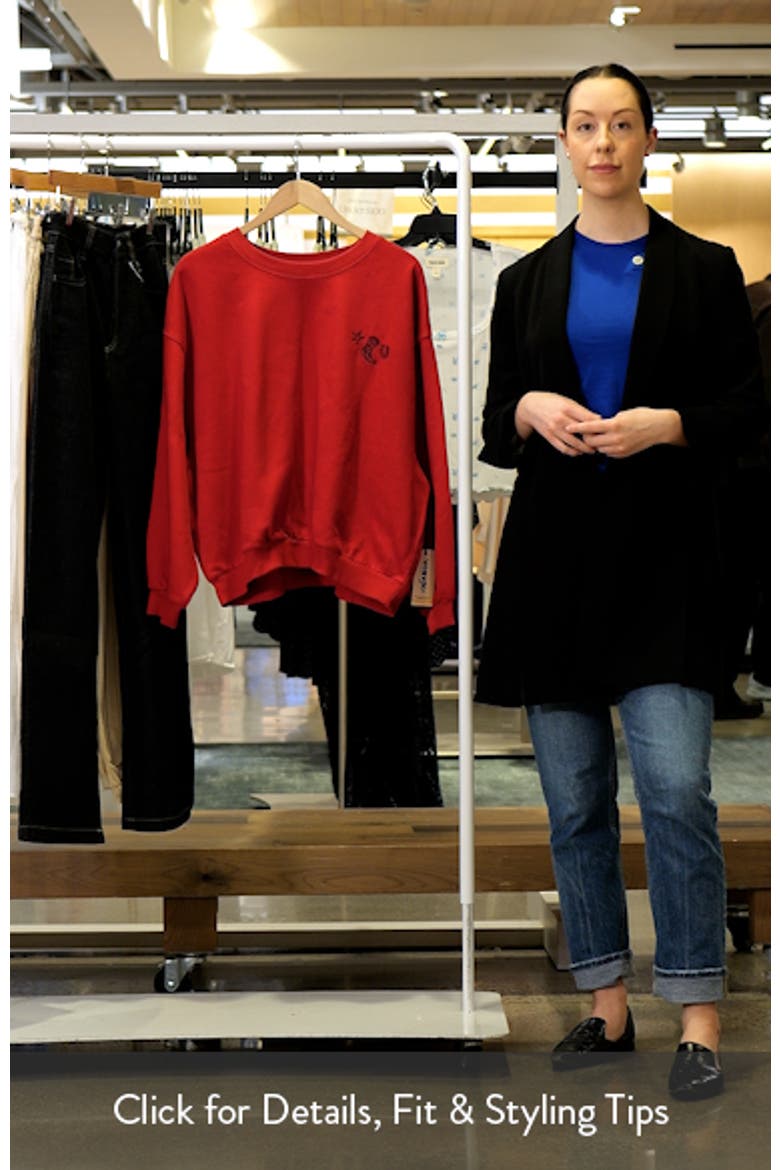 Western Embroidered Pullover Sweatshirt video
