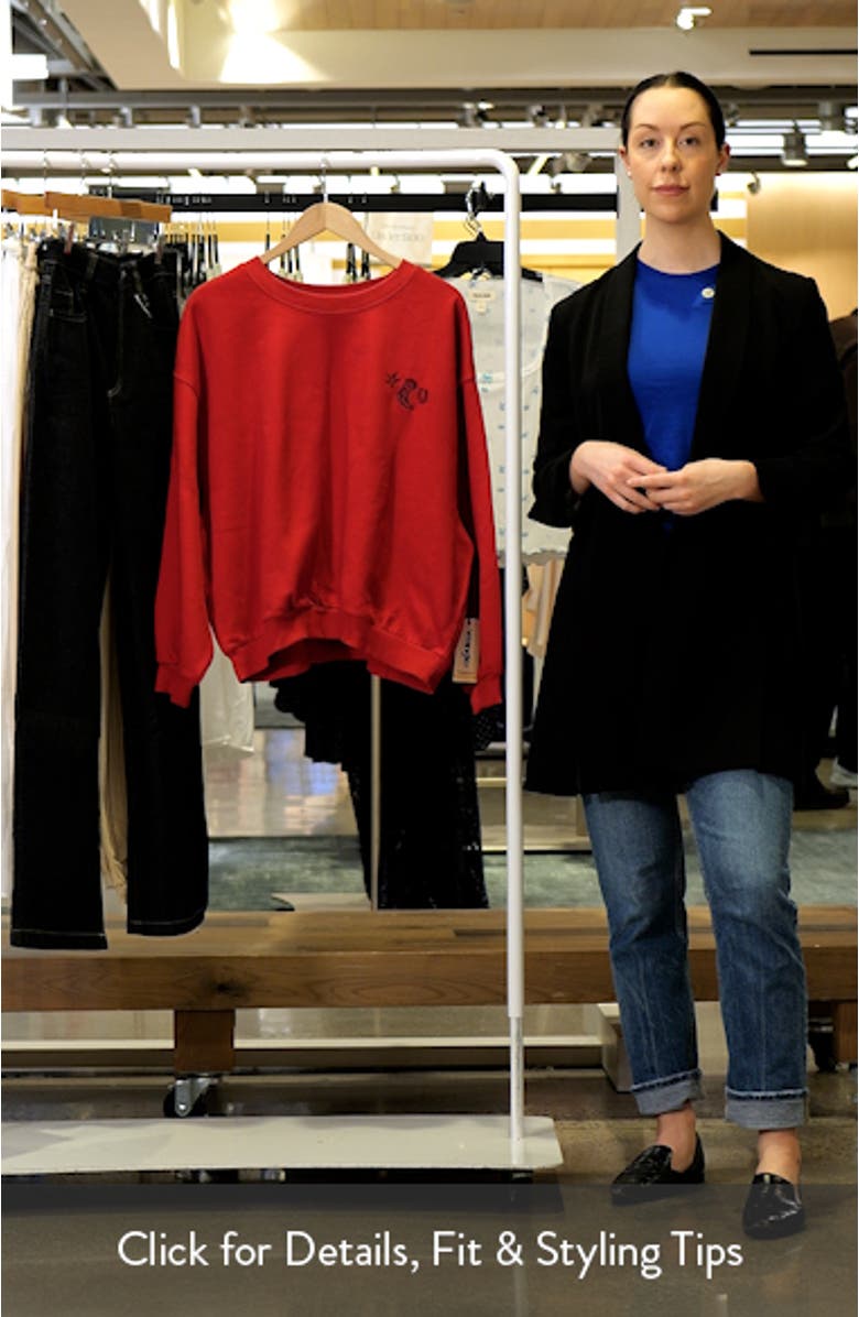 Western Embroidered Pullover Sweatshirt, sales video thumbnail