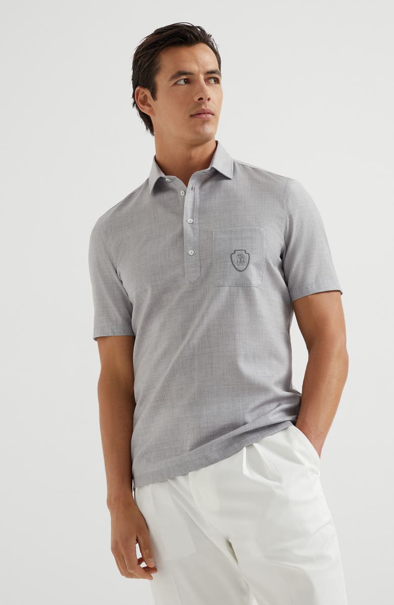 Brunello Cucinelli Poplin polo, Alternate, color,