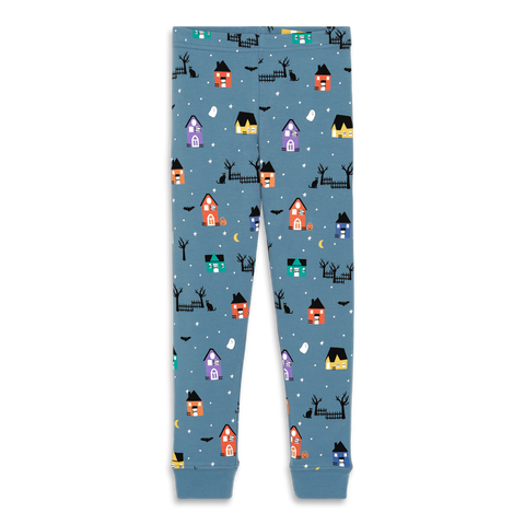 Kids Organic Pj Pant In Halloween Prints