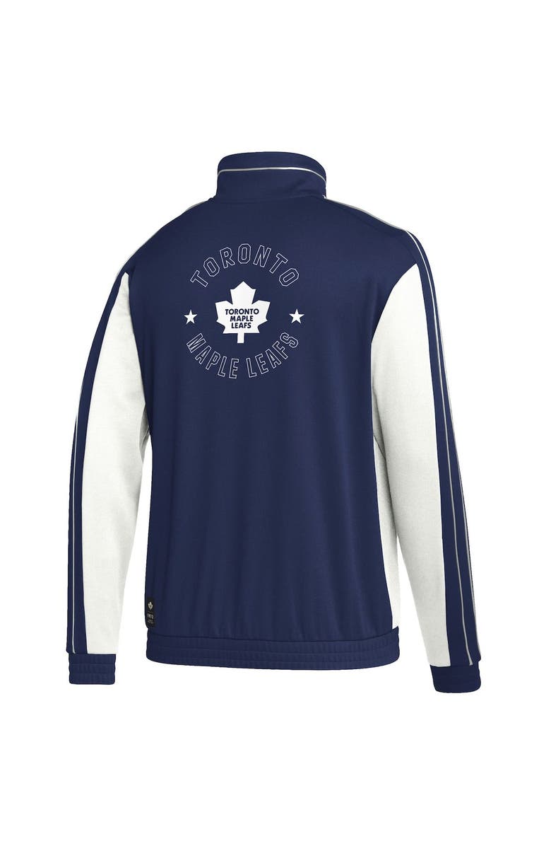 adidas Men's adidas Blue Toronto Maple Leafs Team Classics Half-Zip Jacket, Alternate, color,