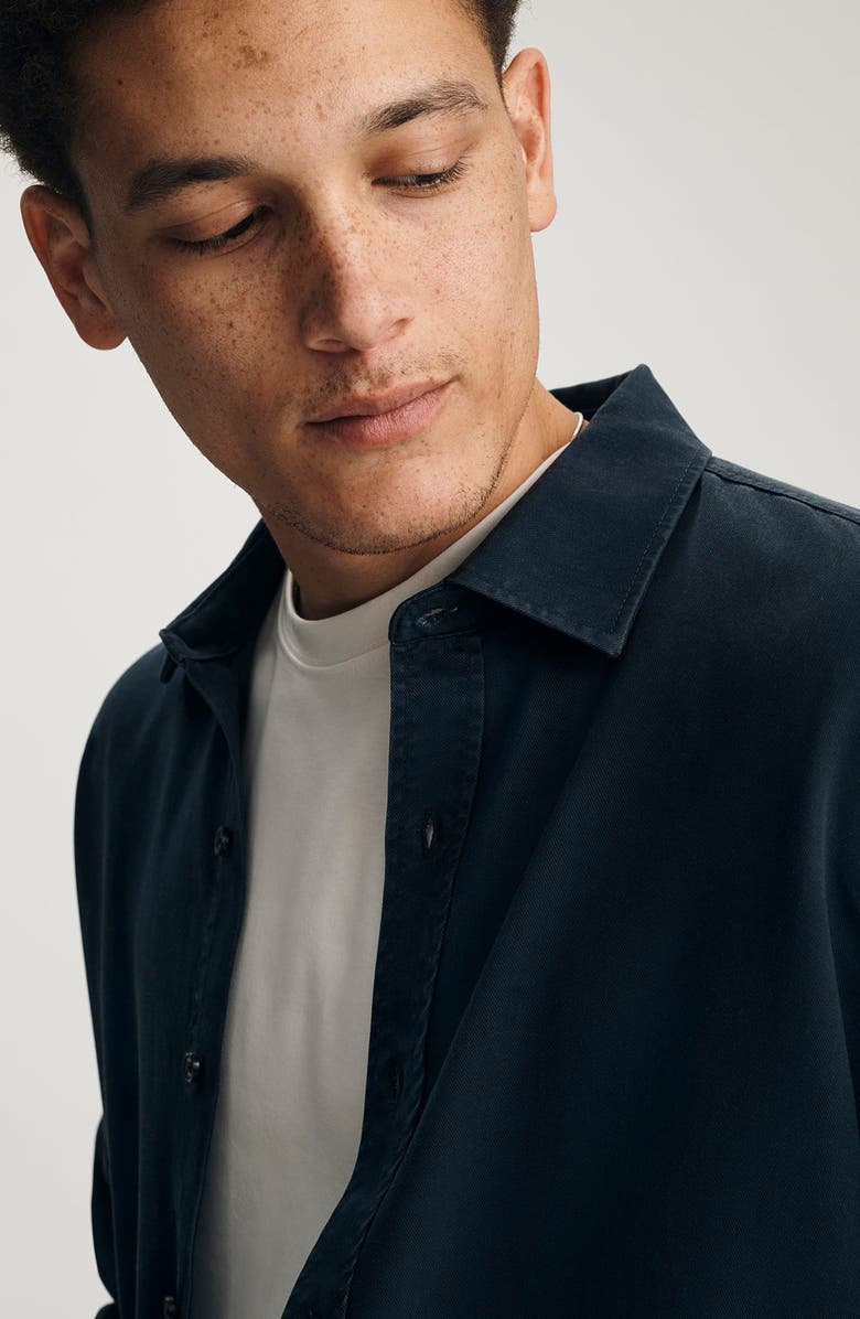 Mavi Jeans Regular Fit Button-Up Shirt, Alternate, color, Blue Nights