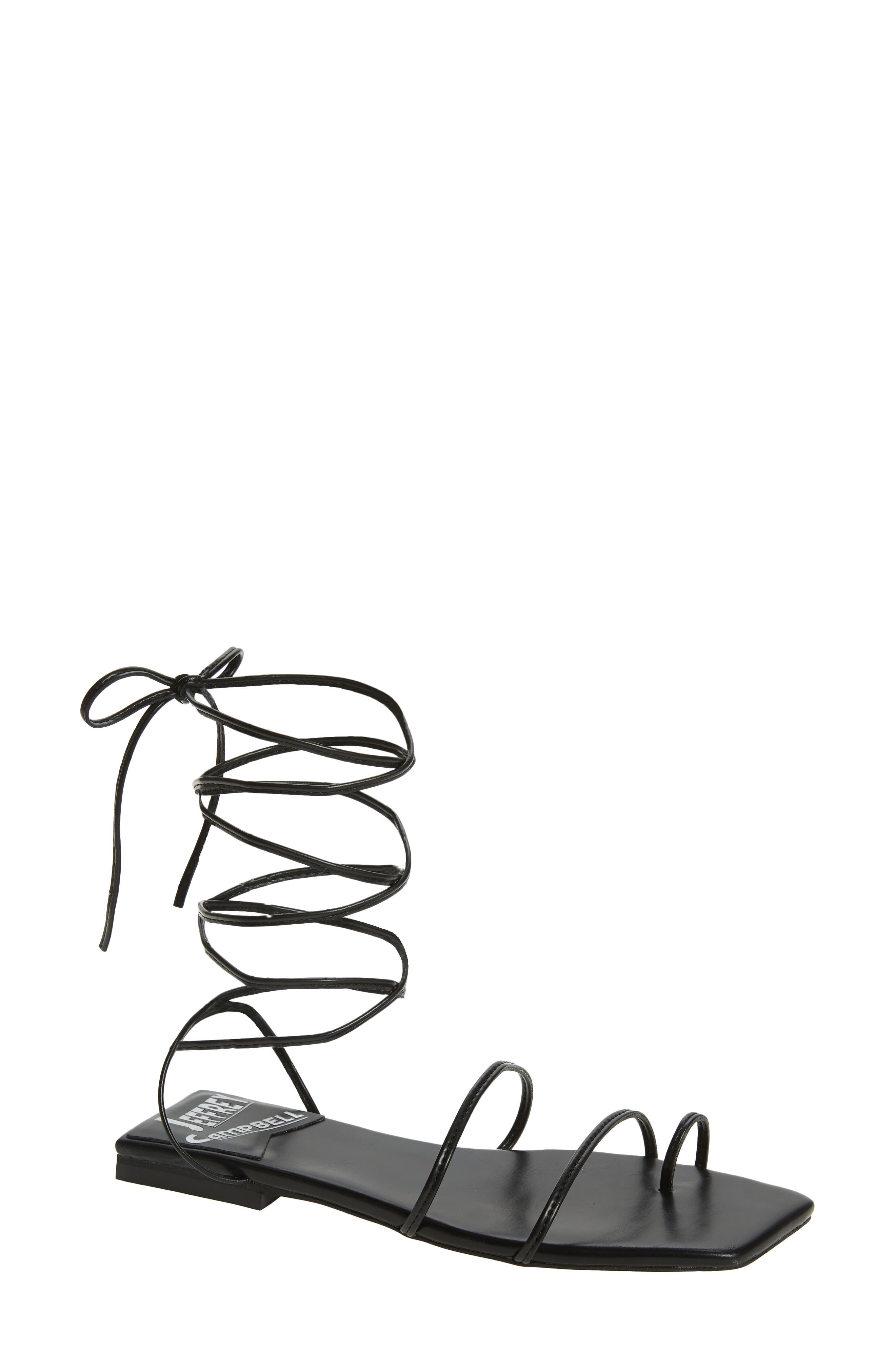 Jeffrey Campbell Primma Lace-Up Sandal, Main, color, 