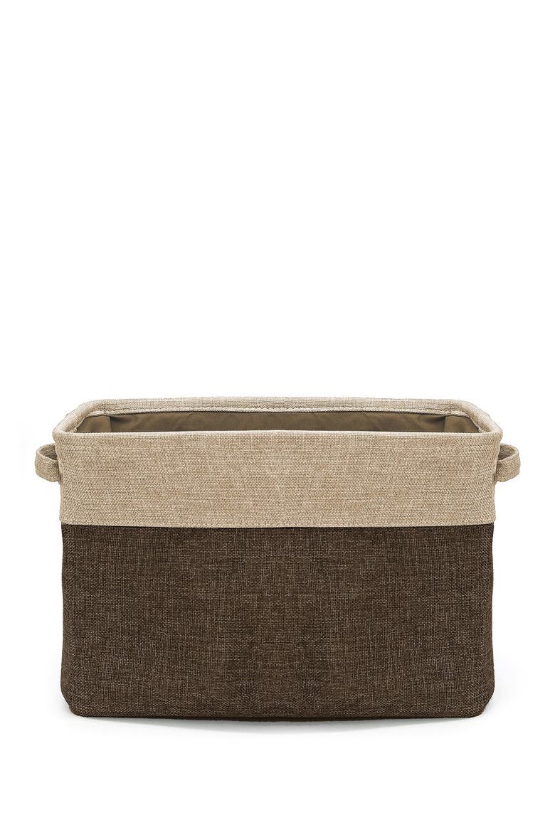 Brown Twill Storage Basket - Set of 3, Alternate, color, BROWN Z/DNU