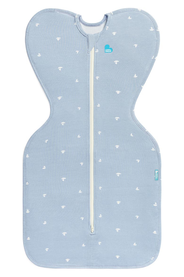 Swaddle Up™ 1.0 TOG Silky Lux Swaddle, Main, color, MISTY BLUE