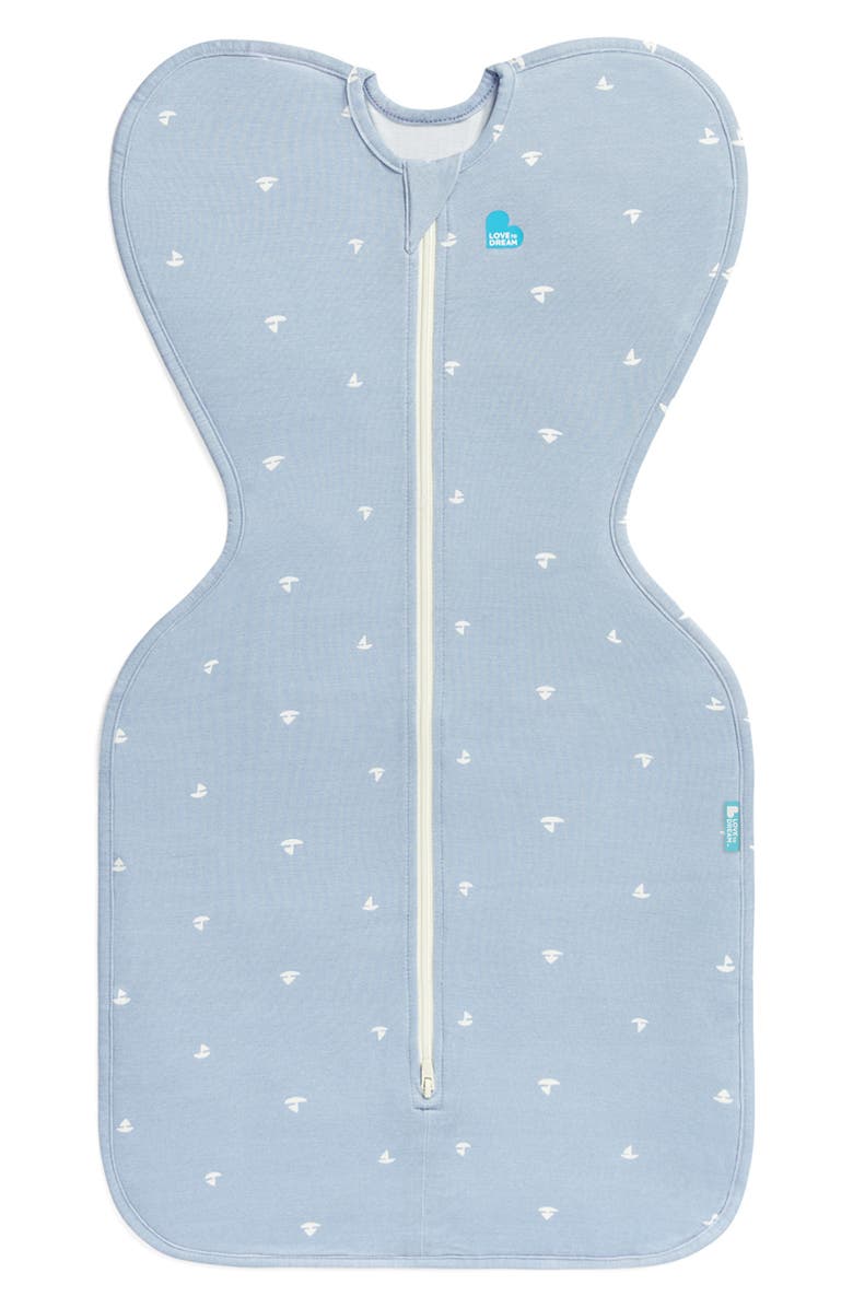 LOVE TO DREAM Swaddle Up<sup>™</sup> 1.0 TOG Silky Lux Swaddle, Main, color, Misty Blue