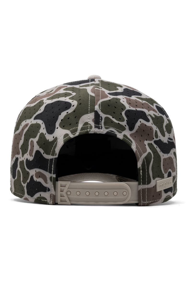 A-Game Icon Hydro Camo Performance Snapback Hat, Alternate, color, DUCK CAMO