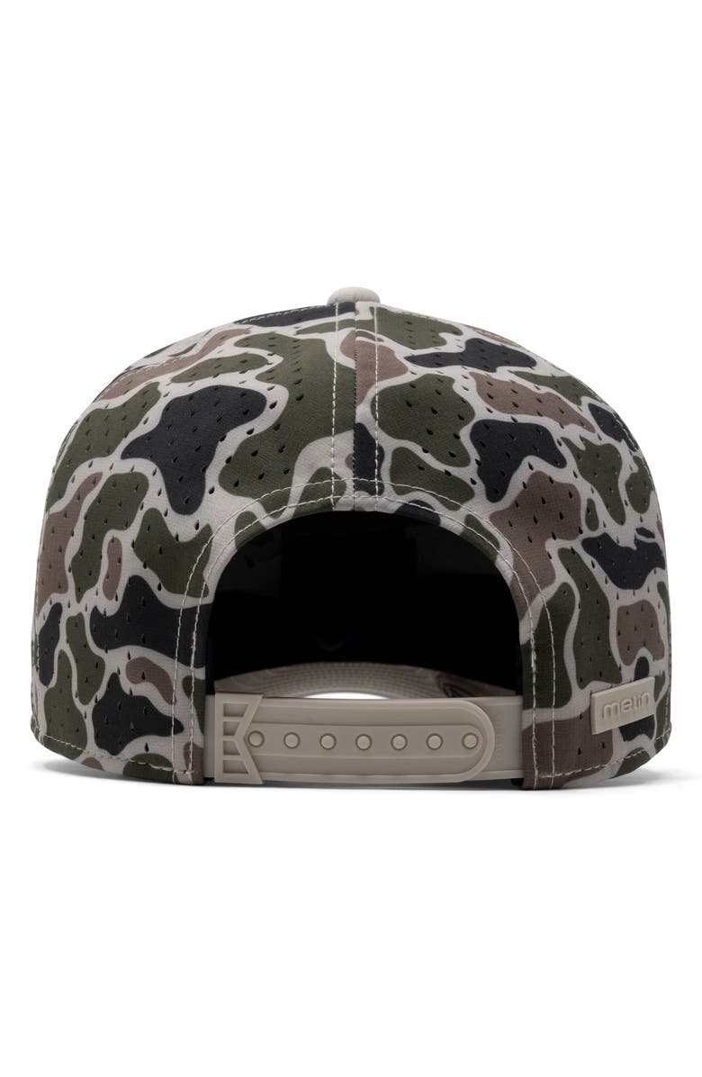 Melin A-Game Icon Hydro Camo Performance Snapback Hat, Alternate, color, Duck Camo