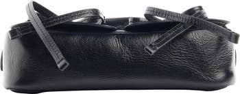 Micro Multipocket Crinkled Leather Handbag