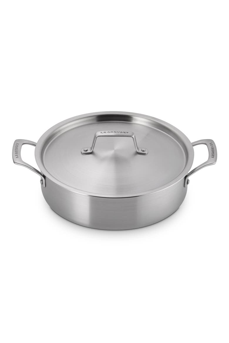 Essential 4-Quart Stainless Steel Rondeau Pan, Alternate, color, STAINLESS STEEL