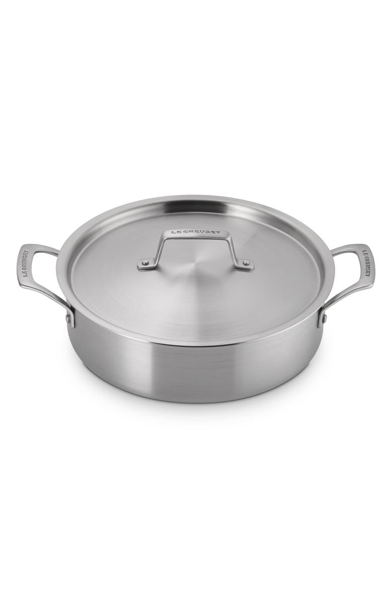 Le Creuset Essential 4-Quart Stainless Steel Rondeau Pan, Alternate, color, 