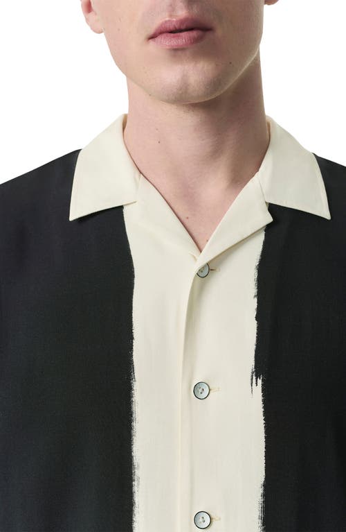 Rag & Bone Lapel Short Sleeve Shirt In Multi