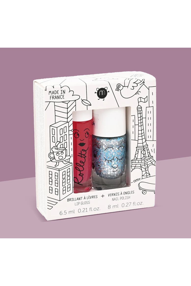 Nail Polish And Lip Gloss Set For Kids, Alternate, color, Magique