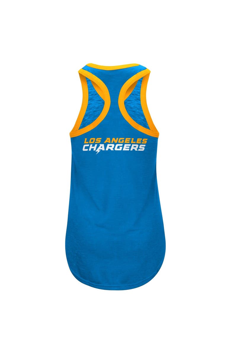 G-III 4HER BY CARL BANKS Women's G-III 4Her by Carl Banks Navy Los Angeles Chargers Tater Tank Top, Alternate, color,