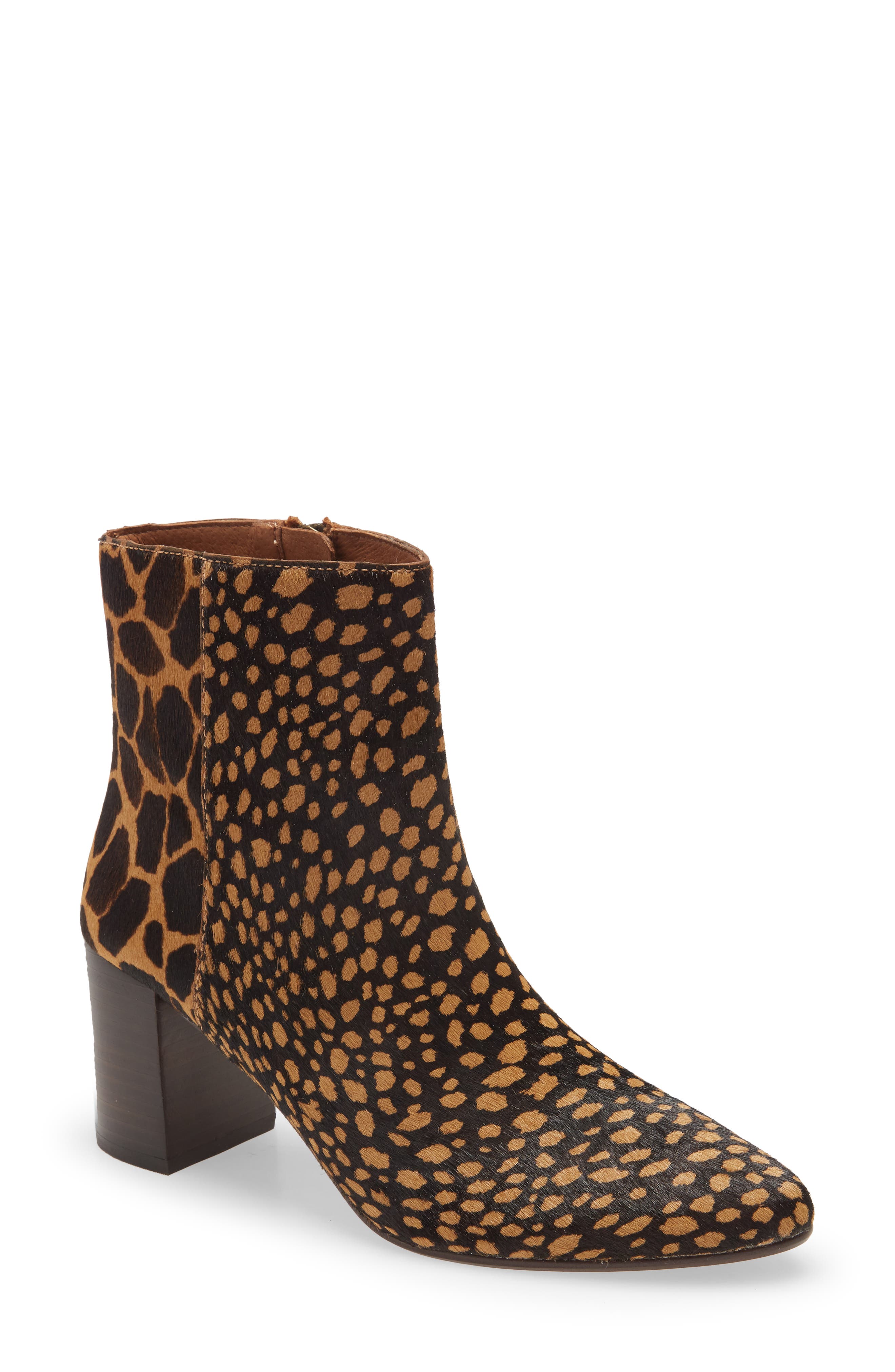 The Fiona Bootie, Main, color, TOFFEE MULTI CALF HAIR