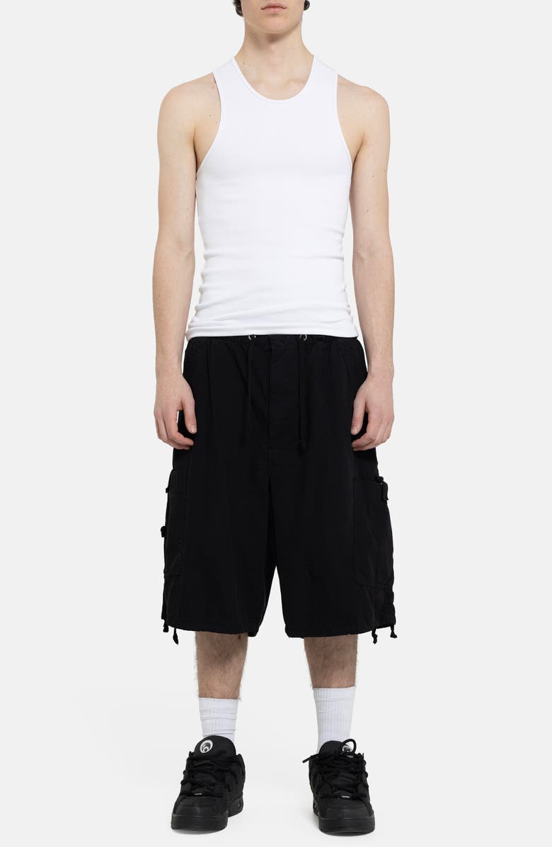 JADED LONDON Cargo Parachute Shorts, Alternate, color, Black
