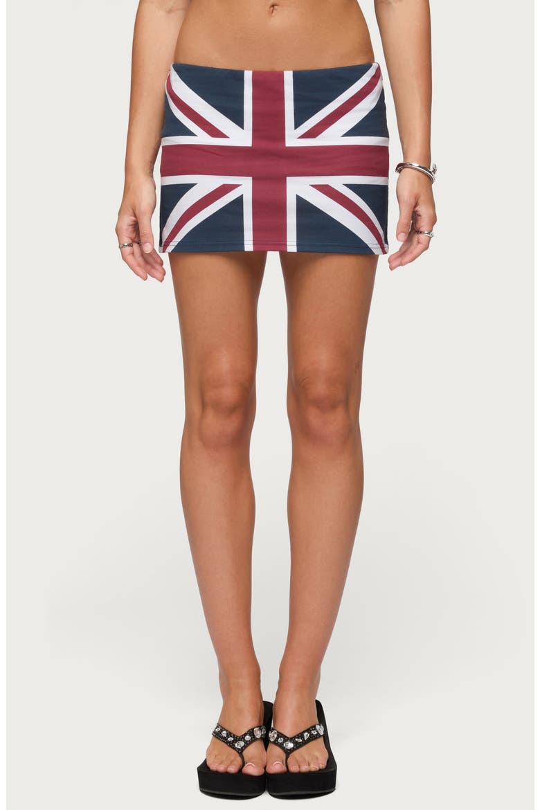 UK Lover Low Rise Miniskort, Main, color, WHITE