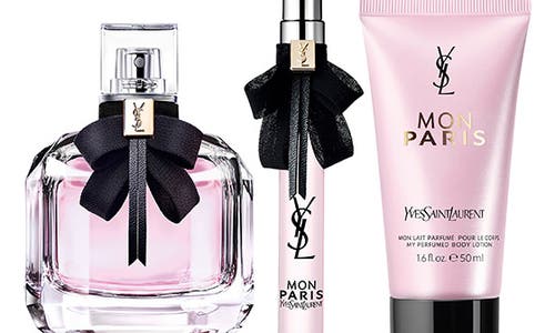 Saint Laurent Yves Mon Paris Eau De Parfum 3-piece Gift Set (limited Edition) $190 Value In No Color