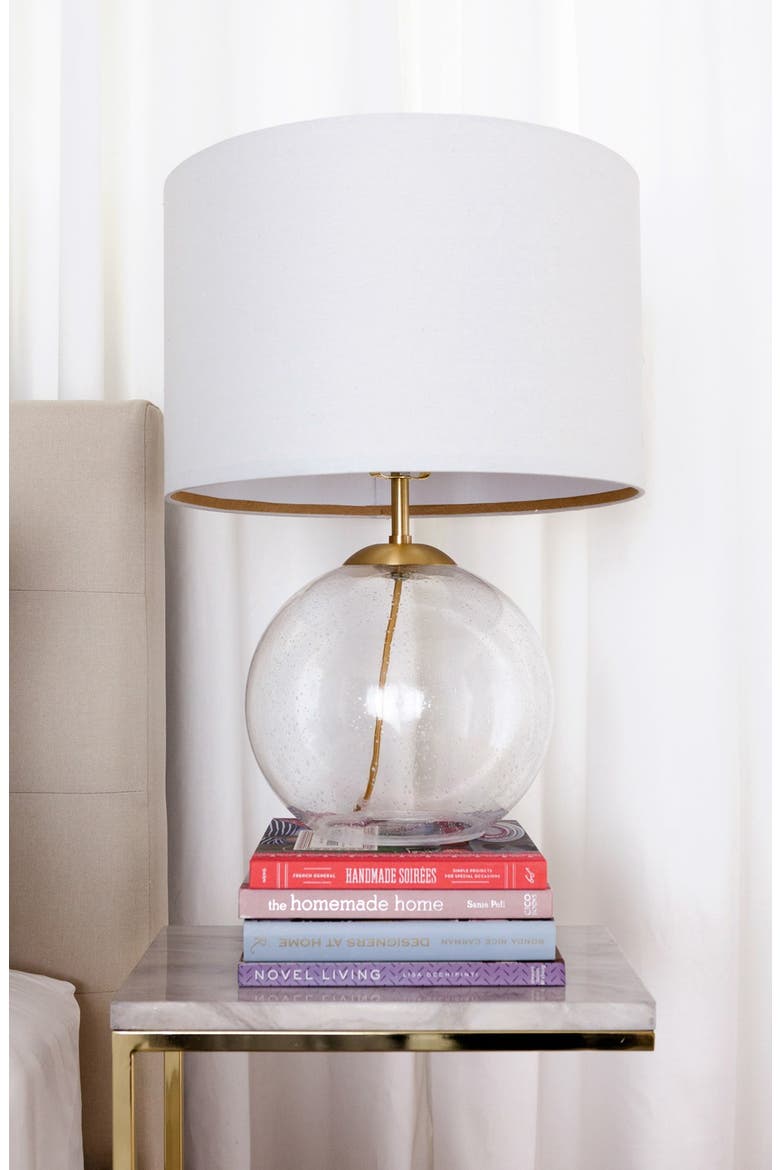 Seeded Glass Table Lamp, Alternate, color, PINK