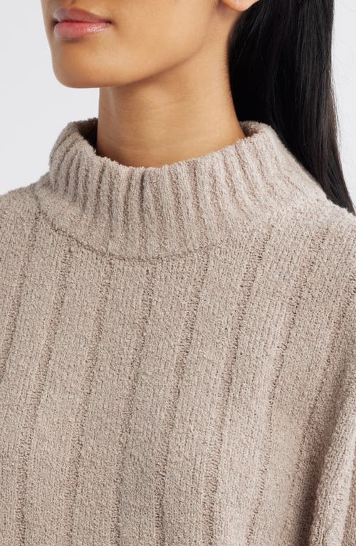 EILEEN FISHER EILEEN FISHER MOCK NECK RIBBED SWEATER 