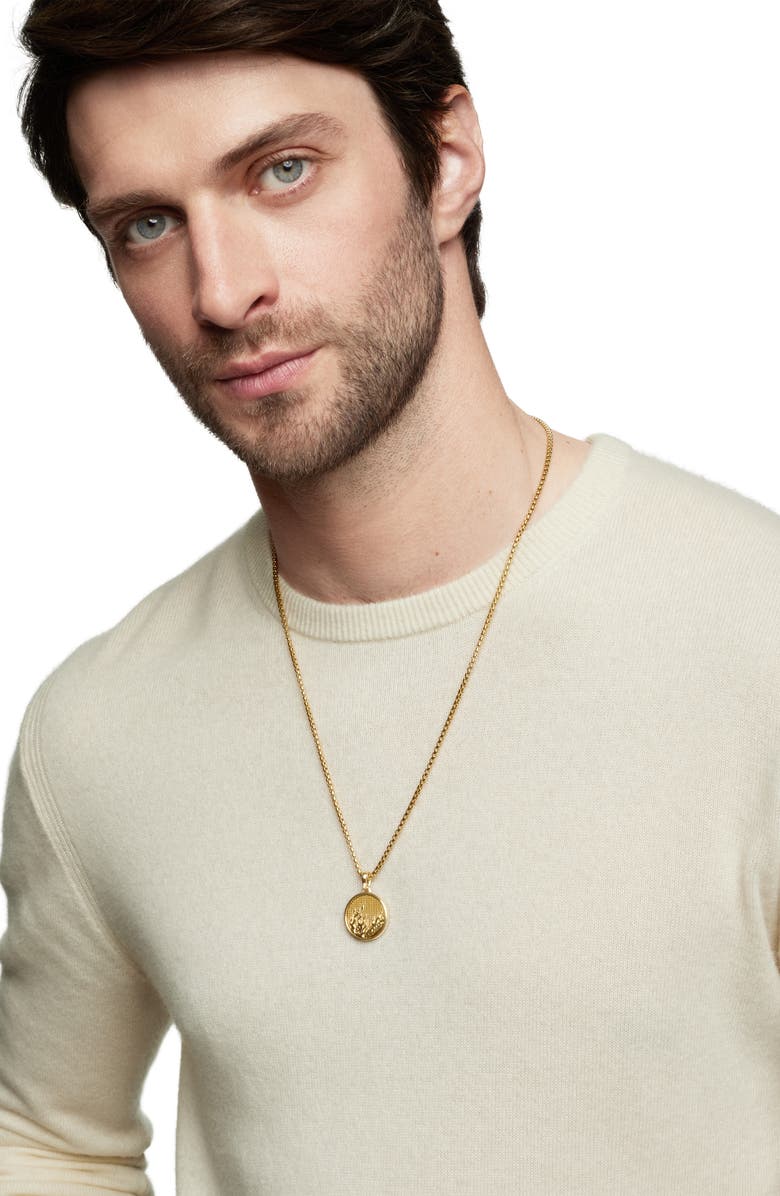 David Yurman Water & Fire Amulet in 18K Yellow Gold, Alternate, color, 18K Yellow Gold