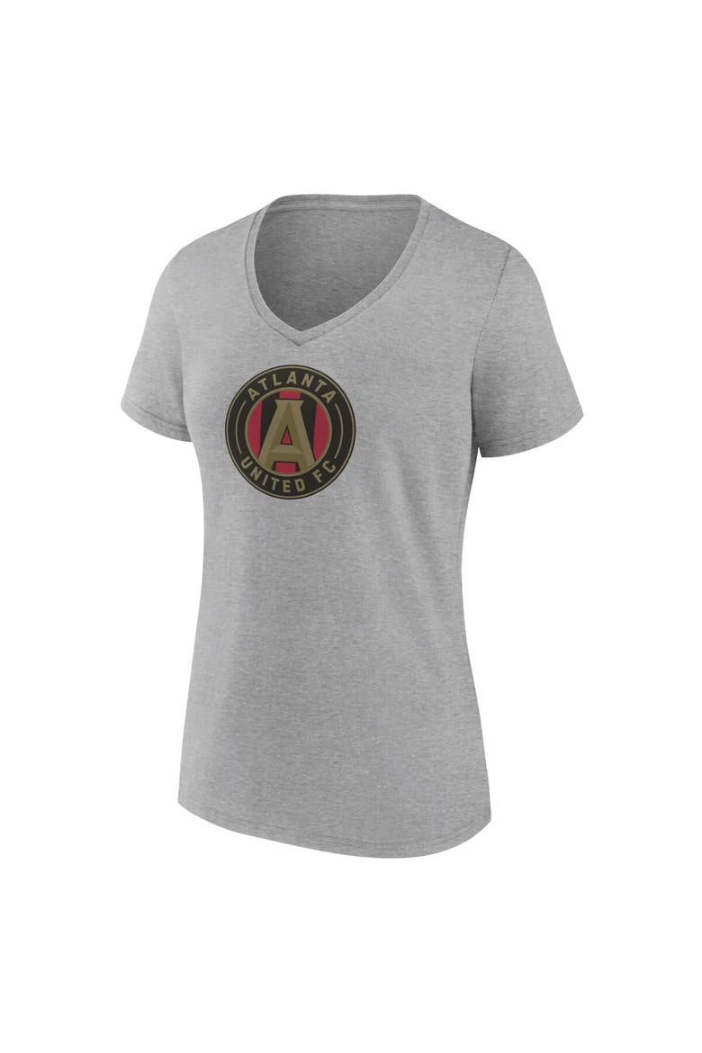 Women's Fanatics Branded Steel Atlanta United FC Evergreen Logo V-Neck T-Shirt, Alternate, color, Steel
