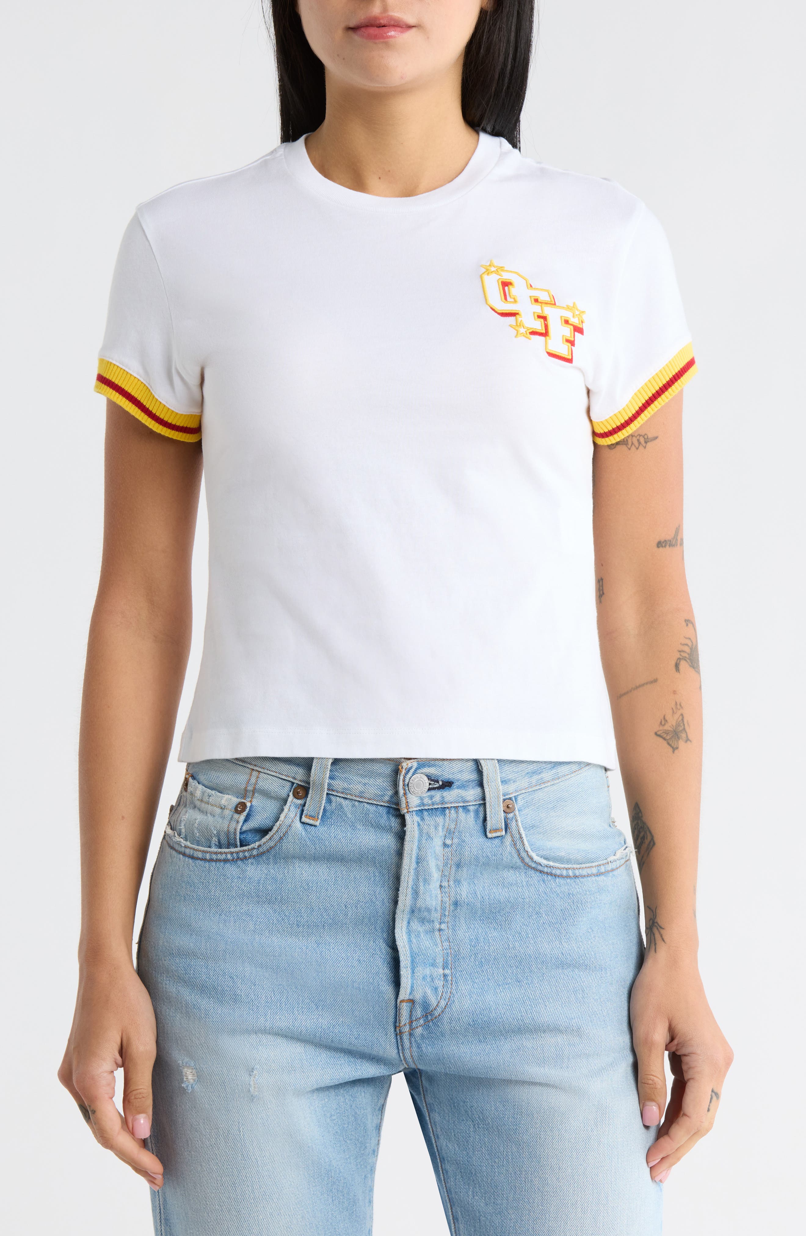 Off-White College Fitted T-Shirt