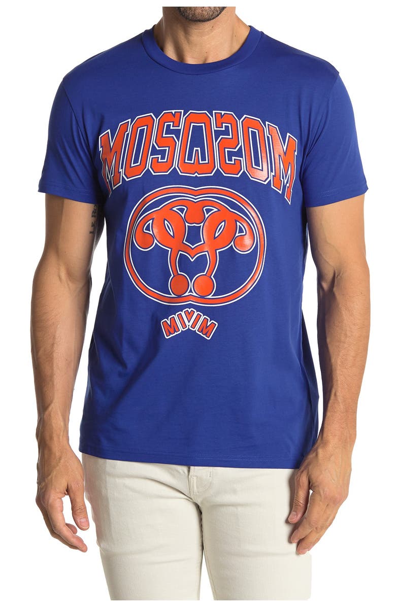 Moschino Brand Graphic T-Shirt, Main, color, 