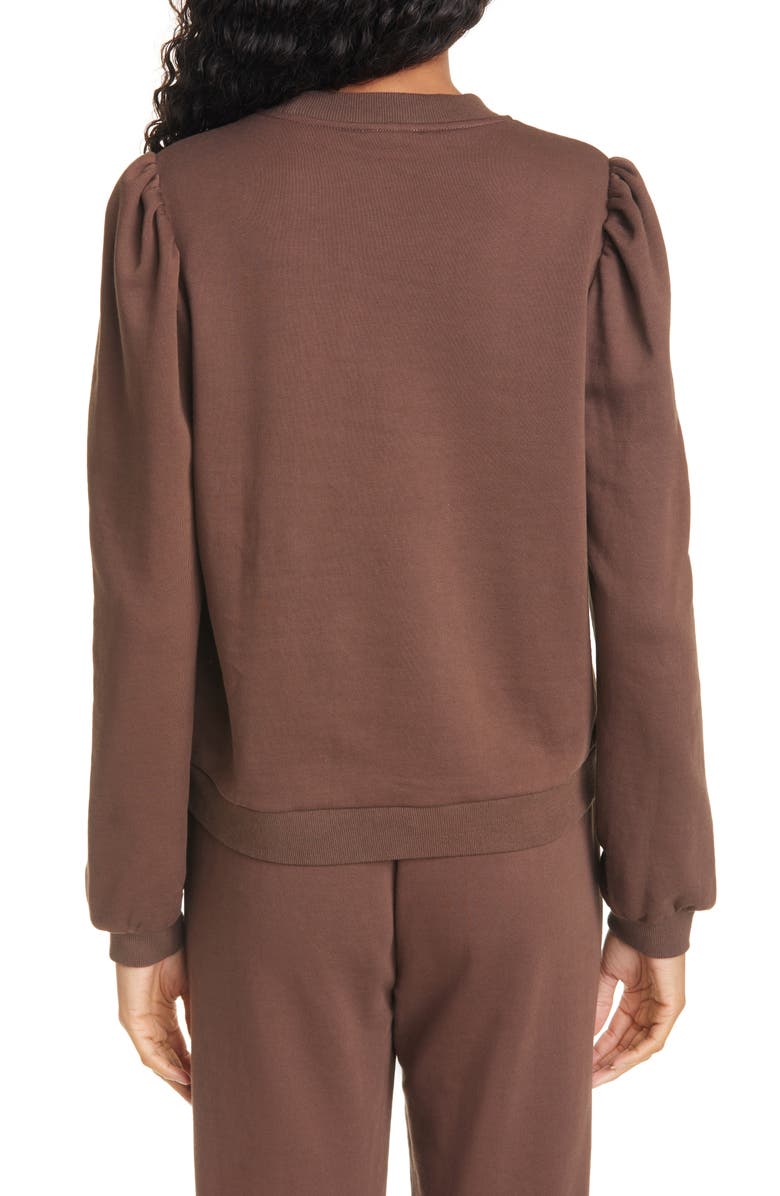 CAMI NYC Roberta Puff Sleeve Sweatshirt, Alternate, color,