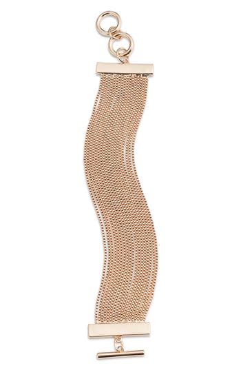 Open Edit Box Chain Toggle Bracelet