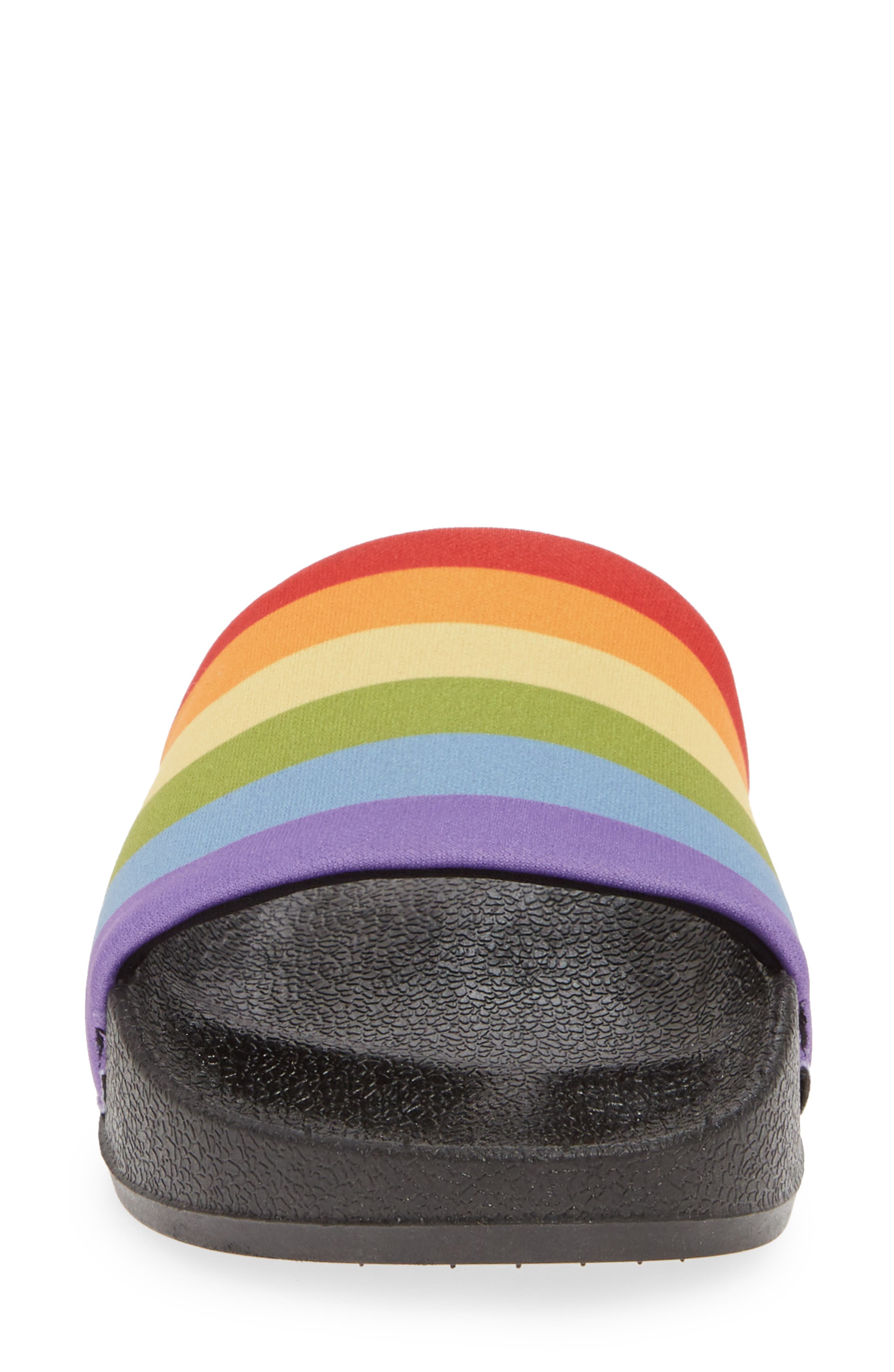 Chooka Rainbow Pride Slide Sandal, Alternate, color, 