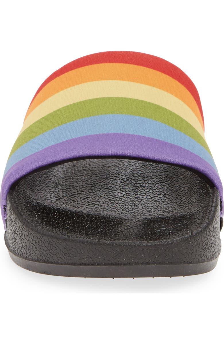 Chooka Rainbow Pride Slide Sandal, Alternate, color,