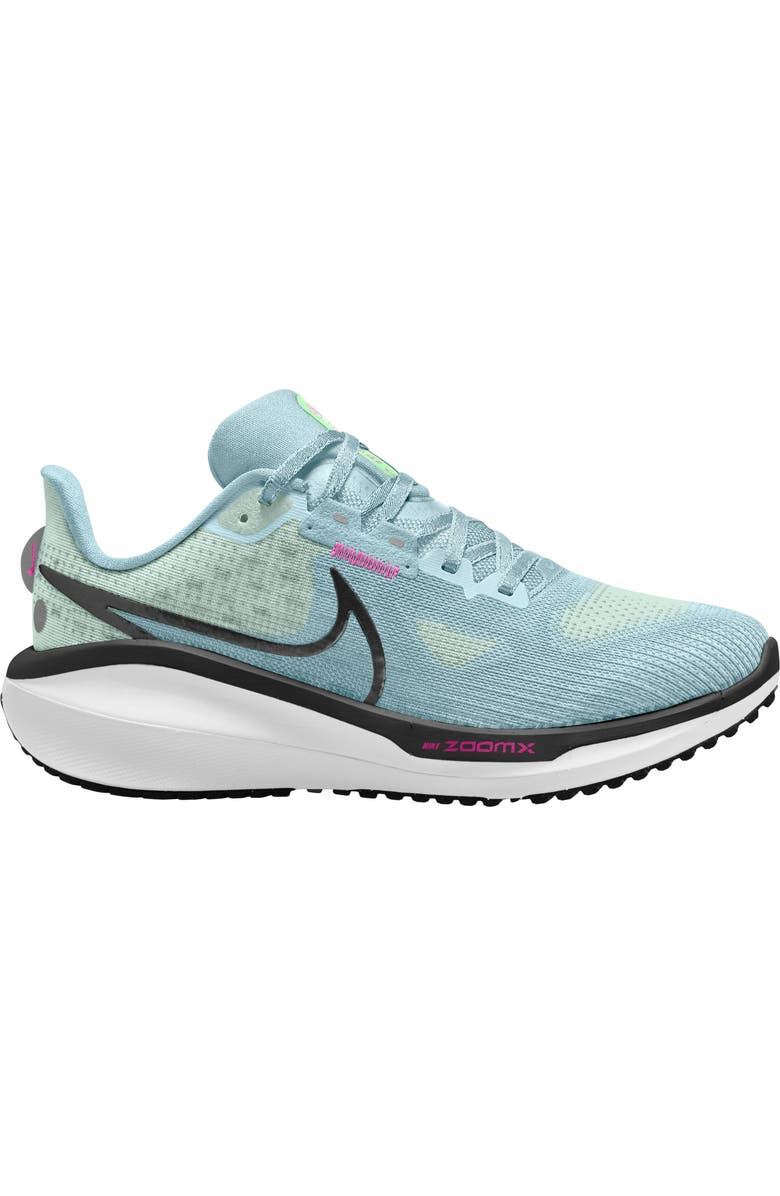 Nike Zoom Vomero 17 Road Running Shoe, Main, color, Glacier Blue/ Black/ Green