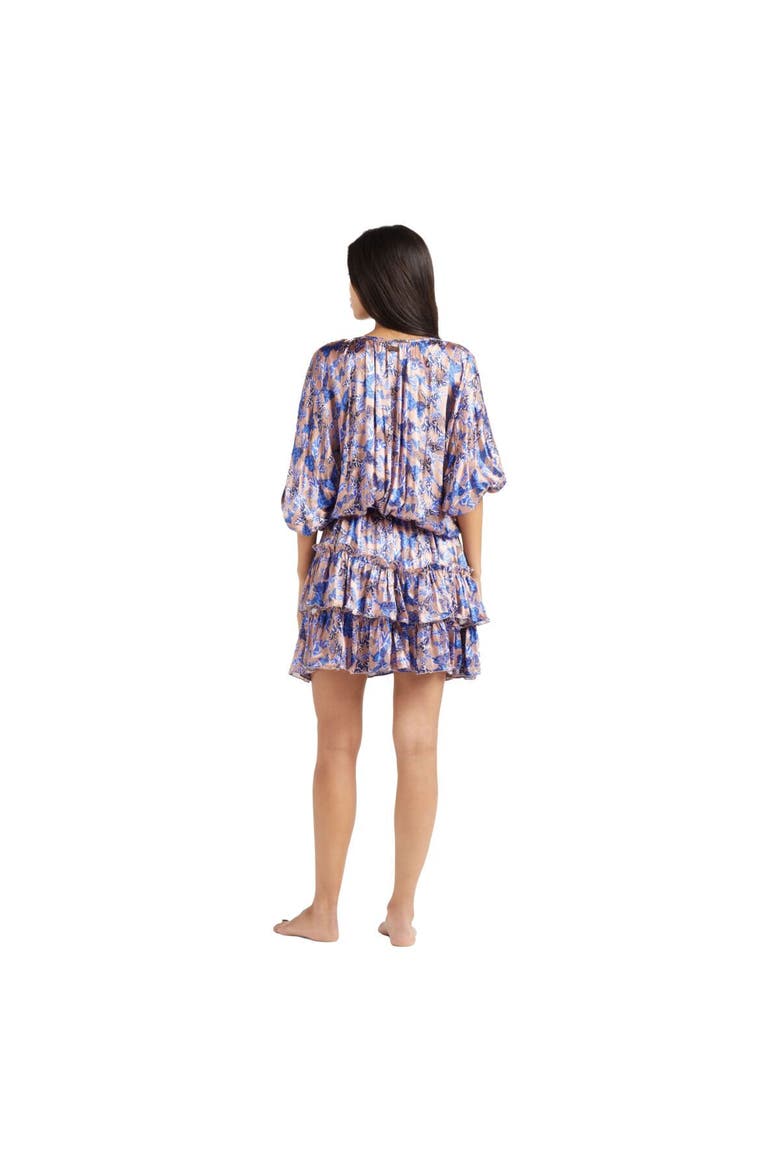 Viscose and Silk Dress Disco Butterflly, Alternate, color, Blush