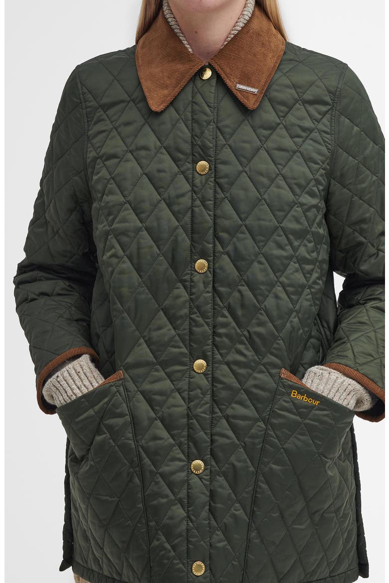 Anniversary Modern Liddesdale Quilted Jacket, Alternate, color, OLIVE/ CLASSIC