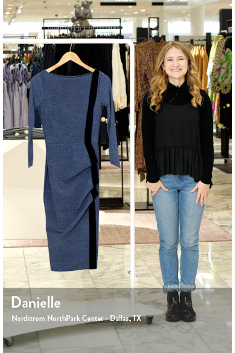 Bambolah Long Sleeve Midi Dress (Nordstrom Exclusive) video