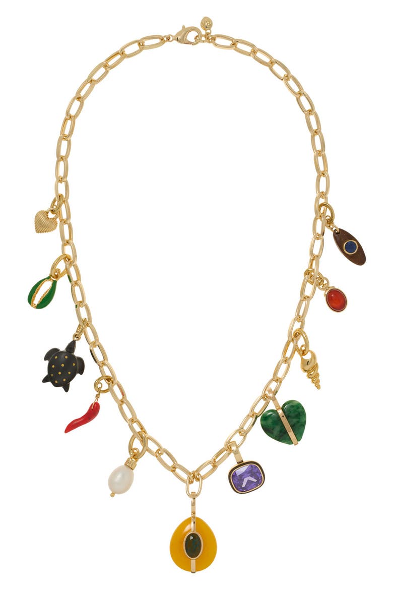 The Multicharm Chain Necklace, Main, color, MULTI