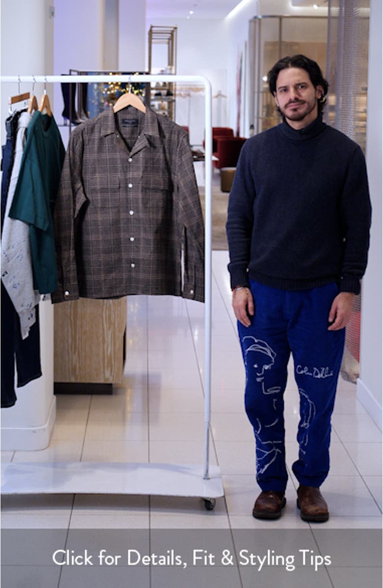 Saru Plaid Cotton Button-Up Shirt, sales video thumbnail