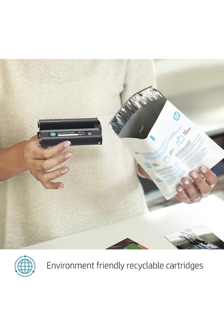 Photo Paper and Cartridges Compatible with Sprocket Studio Printers, Alternate, color, White