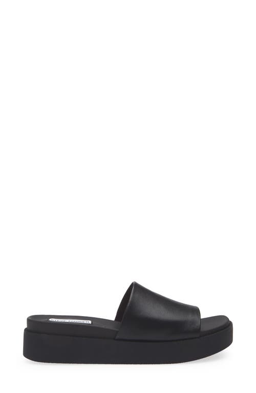 Steve Madden Robyn Platform Slide Sandal In Black