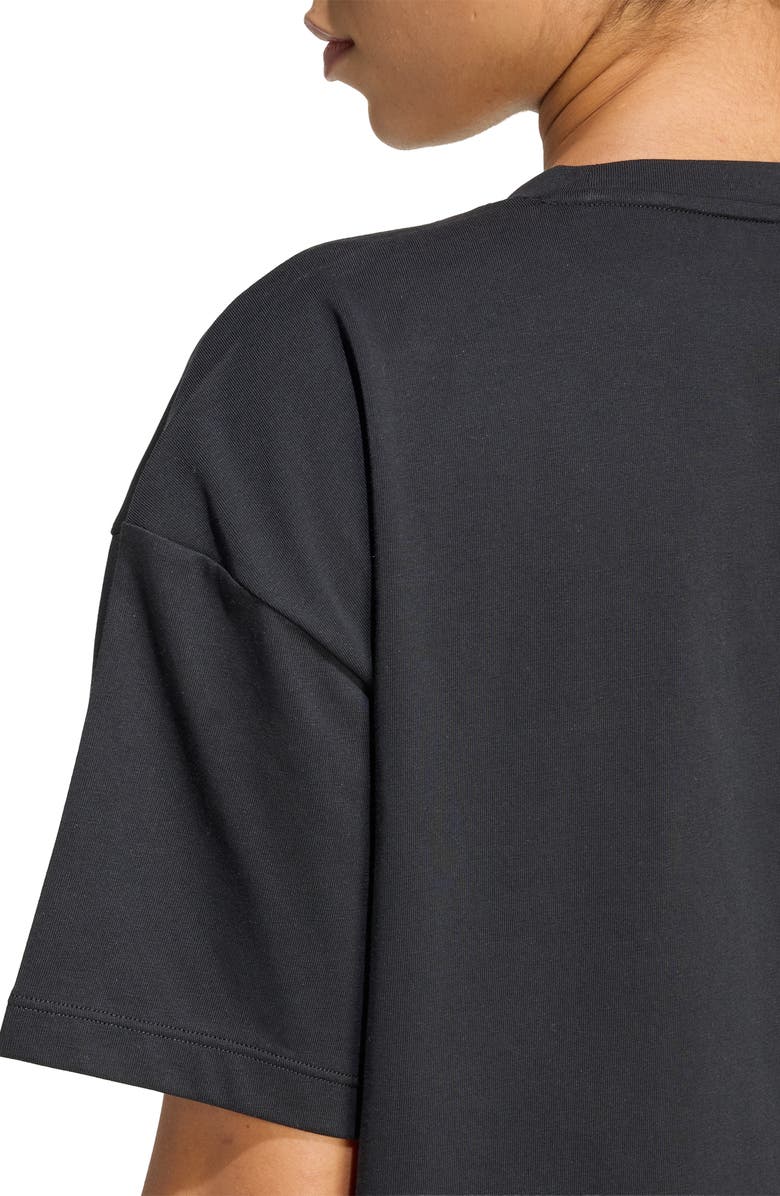 adidas Power Essentials Workout Oversize T-Shirt, Alternate, color, Black