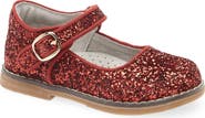 L'AMOUR Kids' Natasha Glitter Mary Jane Flat