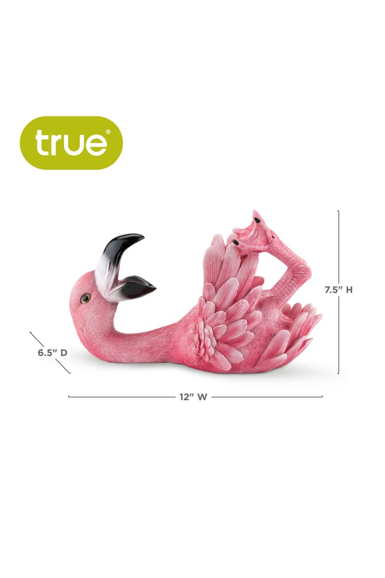 Polyresin Flirty Flamingo Bottle Holder, Alternate, color, Pink